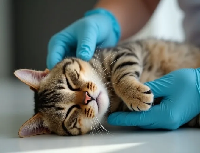 Specialist carefully handling a deceased cat with dignity in Taylors Lakes